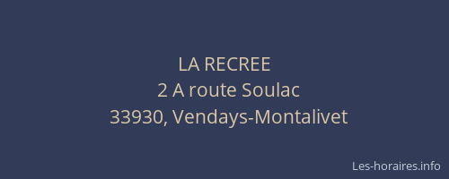 LA RECREE