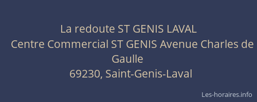La redoute ST GENIS LAVAL