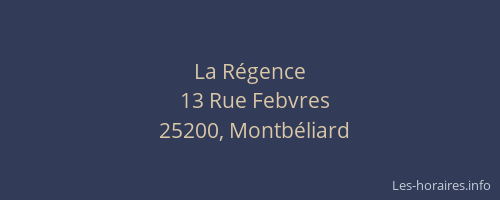 La Régence