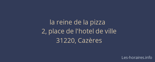 la reine de la pizza