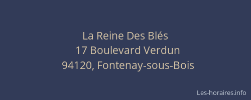 La Reine Des Bl&eacute;s