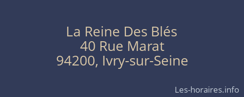 La Reine Des Blés