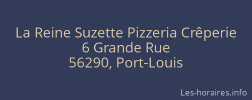 La Reine Suzette Pizzeria Crêperie