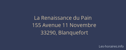 La Renaissance du Pain