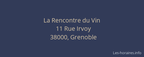 La Rencontre du Vin