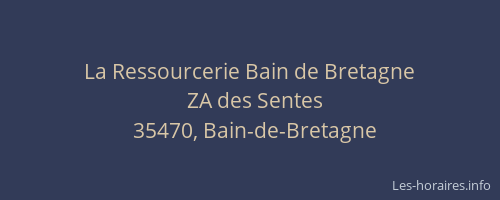 La Ressourcerie Bain de Bretagne