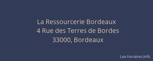 La Ressourcerie Bordeaux