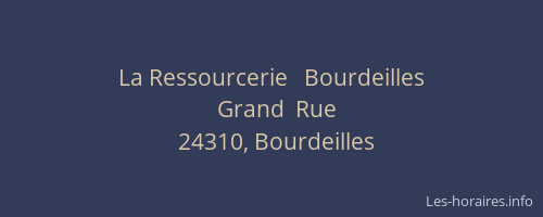 La Ressourcerie   Bourdeilles