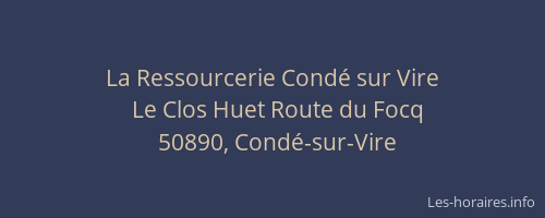 La Ressourcerie Cond&eacute; sur Vire