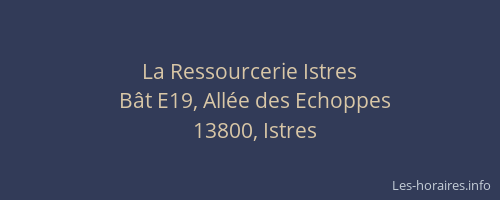 La Ressourcerie Istres