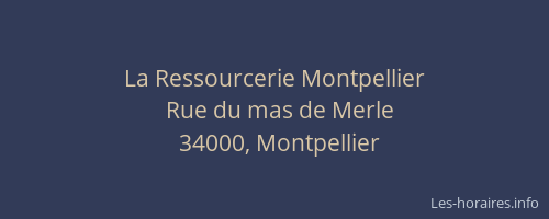 La Ressourcerie Montpellier