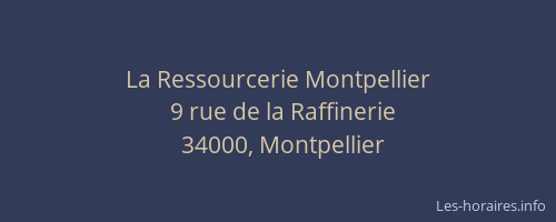 La Ressourcerie Montpellier