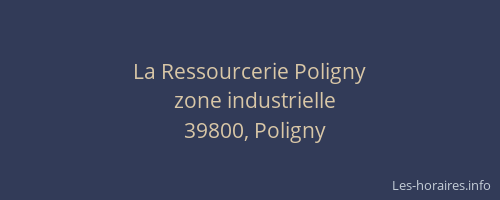 La Ressourcerie Poligny