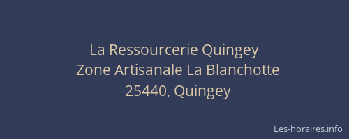 La Ressourcerie Quingey