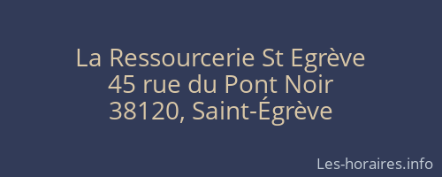 La Ressourcerie St Egrève