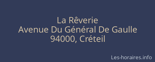 La Rêverie