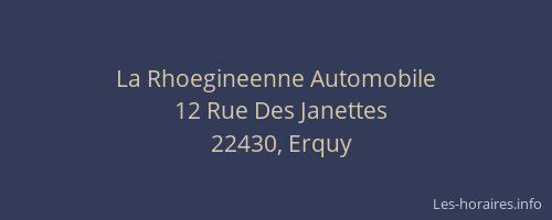 La Rhoegineenne Automobile