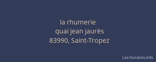 la rhumerie