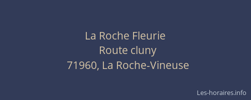 La Roche Fleurie