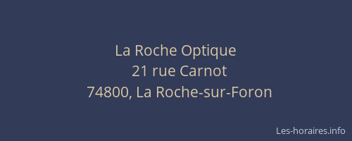 La Roche Optique