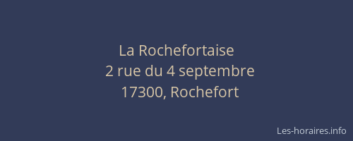 La Rochefortaise