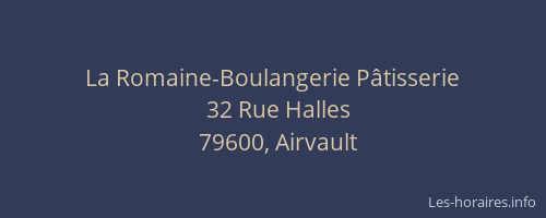 La Romaine-Boulangerie P&acirc;tisserie