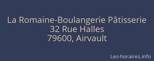 La Romaine-Boulangerie Pâtisserie
