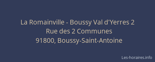 La Romainville - Boussy Val d'Yerres 2