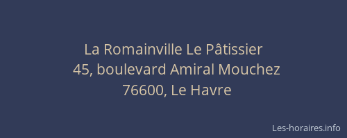 La Romainville Le Pâtissier
