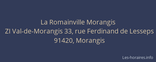 La Romainville Morangis