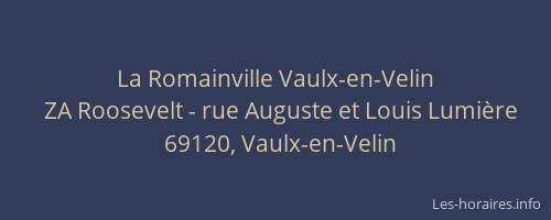 La Romainville Vaulx-en-Velin