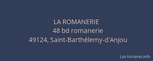 LA ROMANERIE