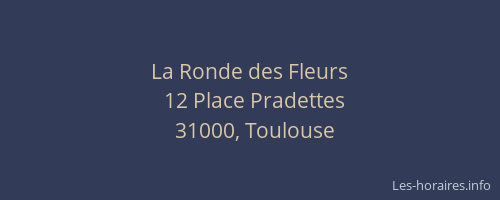 La Ronde des Fleurs