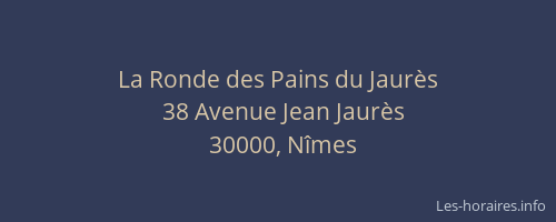 La Ronde des Pains du Jaurès