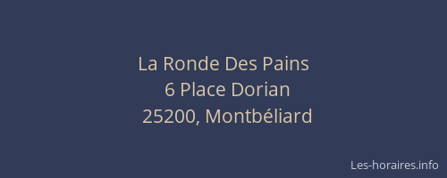 La Ronde Des Pains