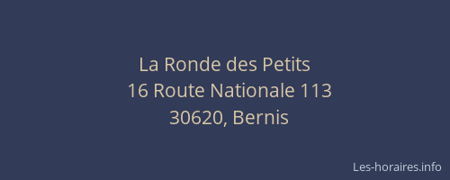 La Ronde des Petits
