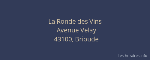 La Ronde des Vins
