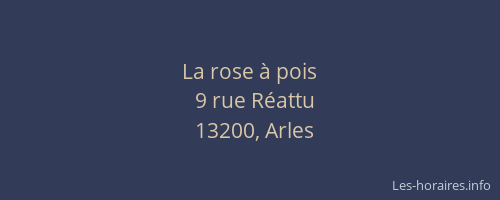 La rose à pois