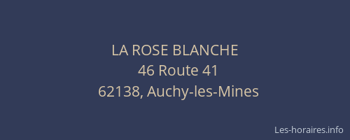 LA ROSE BLANCHE