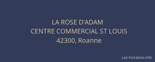 LA ROSE D'ADAM