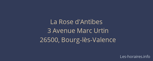 La Rose d'Antibes