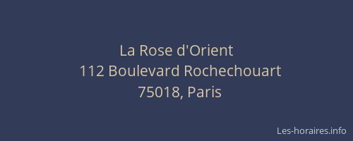La Rose d'Orient