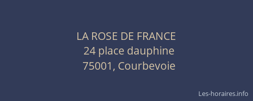 LA ROSE DE FRANCE