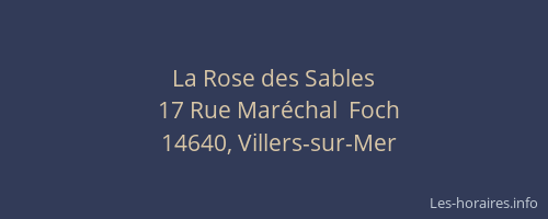 La Rose des Sables