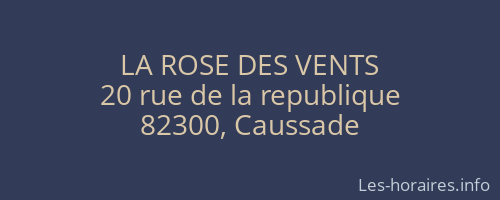 LA ROSE DES VENTS