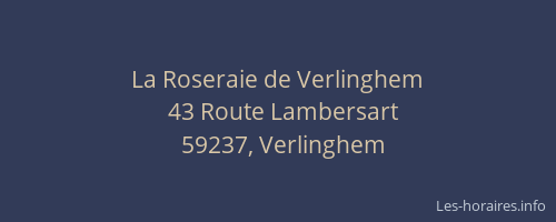 La Roseraie de Verlinghem