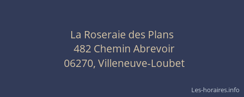 La Roseraie des Plans