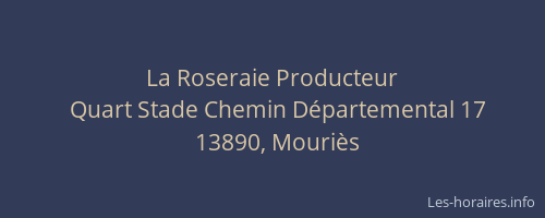 La Roseraie Producteur