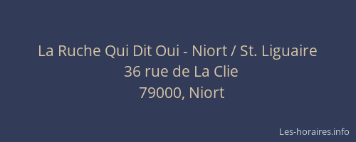 La Ruche Qui Dit Oui - Niort / St. Liguaire