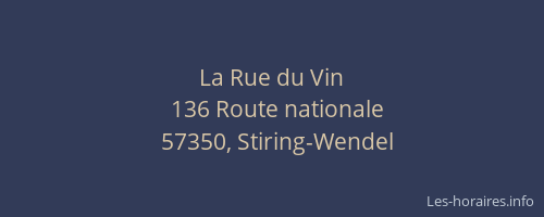 La Rue du Vin
